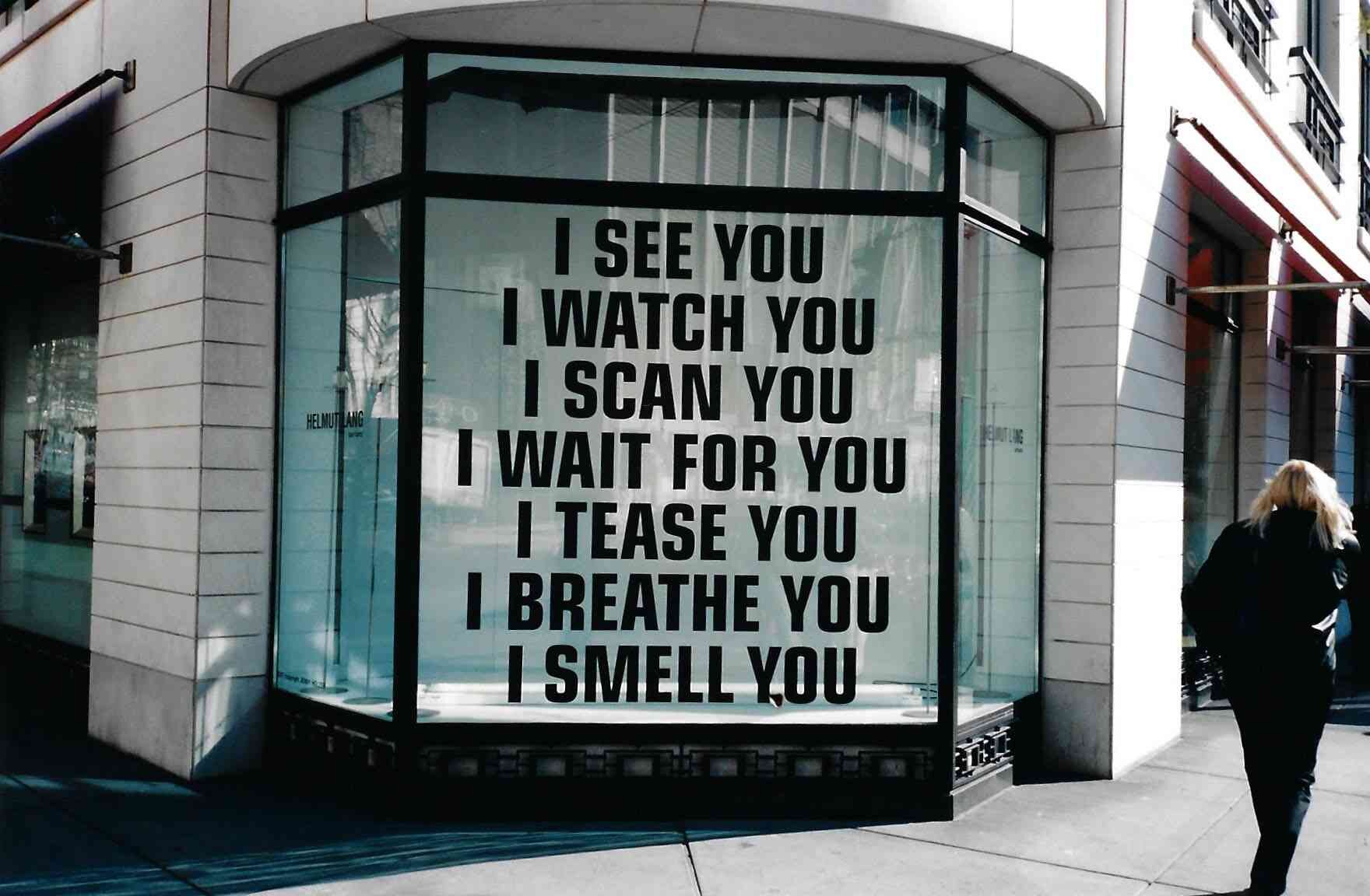 Jenny Holzer (Helmet Lang)